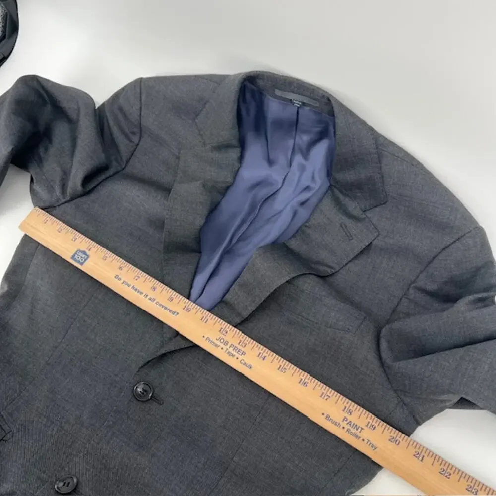 Suit Supply Wool Sport Coat Mens 40R Gray Vitale Barberis Canonico Super 110s